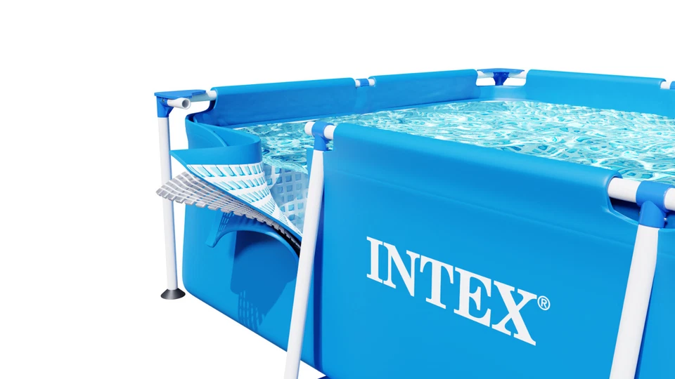 INTEX 6 in 1 Gartenpool Frame Pool Schwimmbecken Rectangular Frame 300x200x75cm - Bild 4 von 4