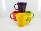 Set Lot 4 TAPERED MUG poppy mulberry daffodil lemongrass FIESTA WARE 15 OZ new