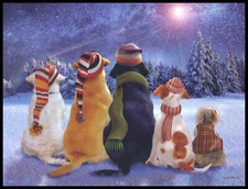 Greeting Card - Dog Puppy - Giordano - Christmas - 0111