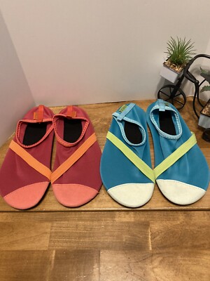 Yoga Water Shoes FITKICKS Flat Shoe Barefoot LOT Pair
