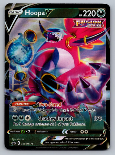 Hoopa V Pokemon Sword & Shield SWSH176 Black Star Promo NM