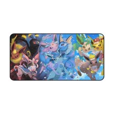 Eeeveelutions Themed XL Desk Mat Mouse Pad Desk Accessory Gaming