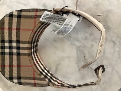 100% Authentic Burberry Visor -Size Small/adjustable | eBay