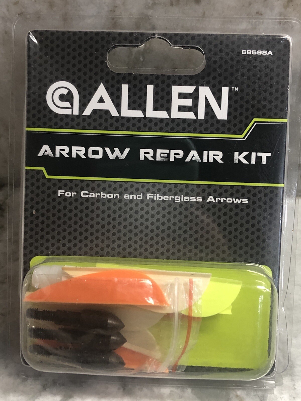 2 Allen Arrow Repair Kits Carbon & Fiberglass Arrows Vanes Field Points