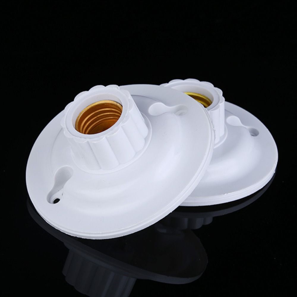 Round Light Base Plastic shell Fitting Socket Plug for Home | eBay