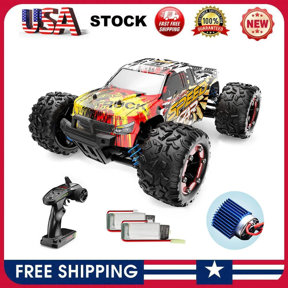 RACENT RC Truck 1/16 Remote Control Truck 30MPH High Speed 4x4 Off Road All  Terrain RC Cars Remote Control Car for Boys Kids and Adults