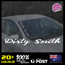 Dirty South Windscreen Decals 500x70mm Jdm Stickers Vinyl Lower Car Banner Dirty South Windscreen Decals 500x70mm Jdm Stickers Vinyl Lower Car Banner