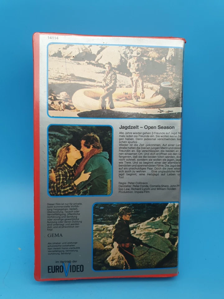 Jaktoffer Open Season Jagdzeit VHS William Holden Peter Fonda ab 18 - Bild 3 von 4