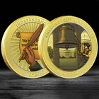 1776–2026 American Independence Liberty Bell 250th Anniversary Gold Plated Coin