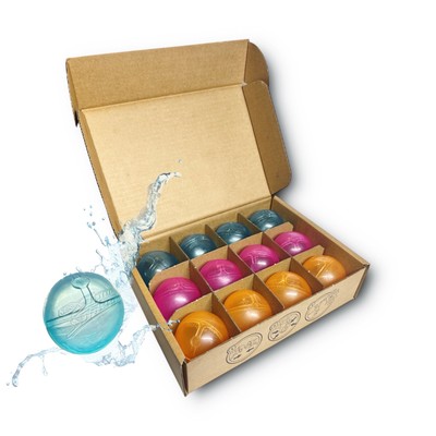 12x NERF Super Soaker Hydro Balls Wiederverwendbare Wasserbombe Bälle Sommer NEU