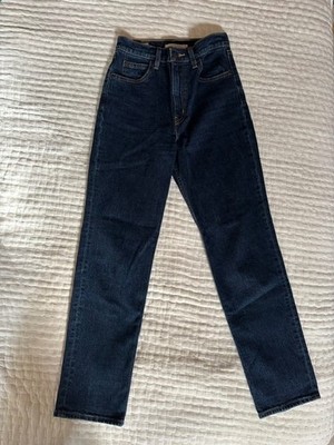 Levis 70s High Slim Straight, sz 26 dark wash, 99% cotton 1% Elastaine, great!