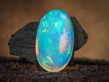 3.05 Carat Ethiopian Fire Opal Cabochon 14x8x4 MM Oval Shape Welo Fire Opal