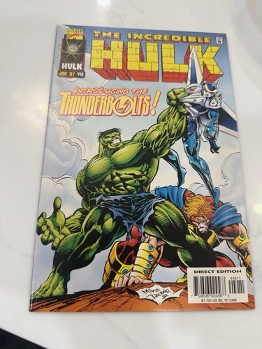 Incredible Hulk 449 High Grade NM 1997 Key 1st Appearance Thunderbolts MCU