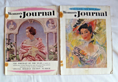 2 x Original Vintage Woman s Journal Magazines June & August 1958