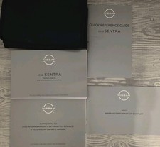 2022 Nissan Sentra Owners Manual Set With Case Included