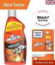 Mr Muscle Drain Unblocker Sink Drain Cleaner Fast Acting Heavy Duty Drain Gel UK