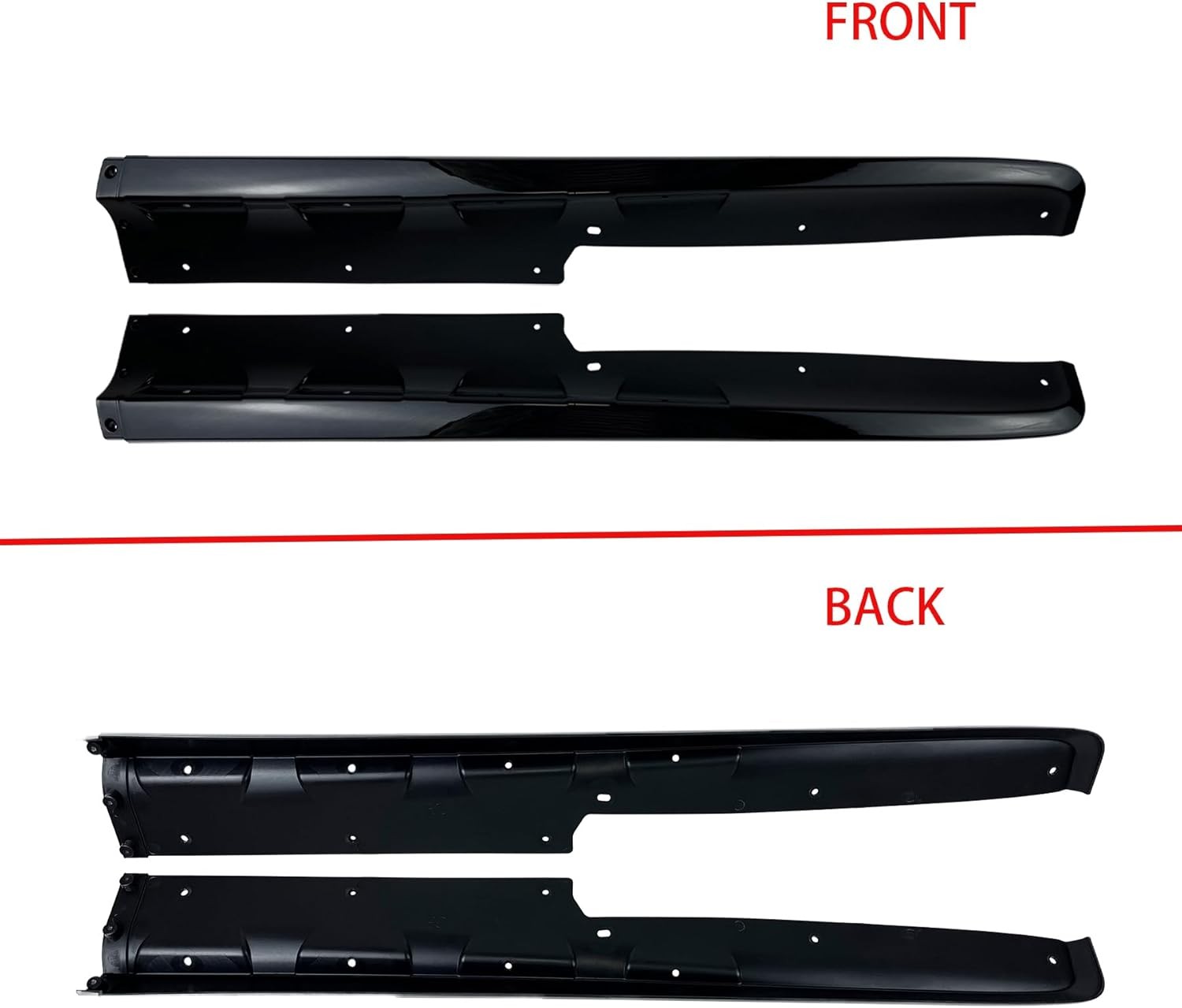 Glossy Black Side Skirt for 1997-2004 Corvette C5 ZR1 Style 6Pcs Rocker ...