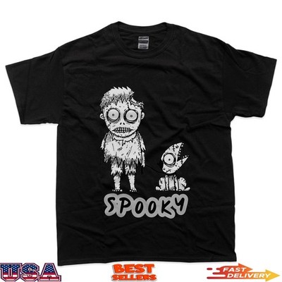 Tim Burton Style Zombie And Dog T-Shirt