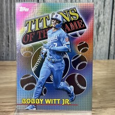 Bobby Witt Jr 2026 Topps Titans of the Game #TOG-16 insert Kansas City Royals
