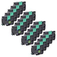 20PK Compatible Brother P-Touch TZ-745 TZe-745 White on Green Label Tape 0.7"