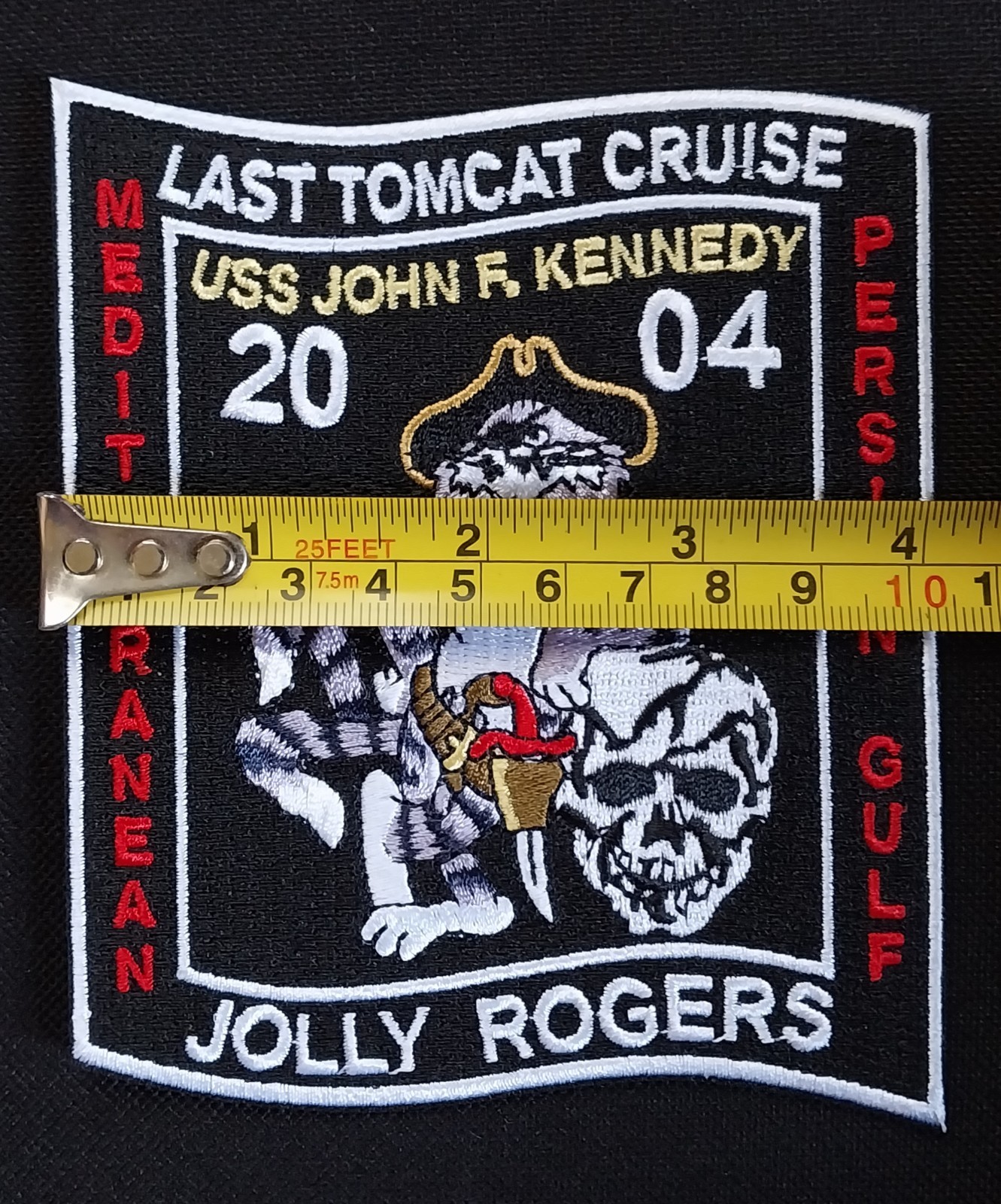 LAST TOMCAT CRUISE USS JOHN KENNEDY JOLLY ROGERS NAVYMILITARY BIKER PATCH VF-103