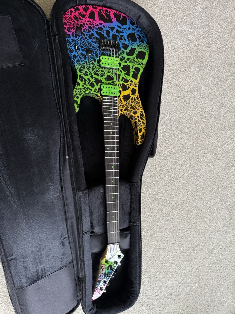 Kiesel DC600H 6 String Crackle Retro Paint Electric Guitar | eBay