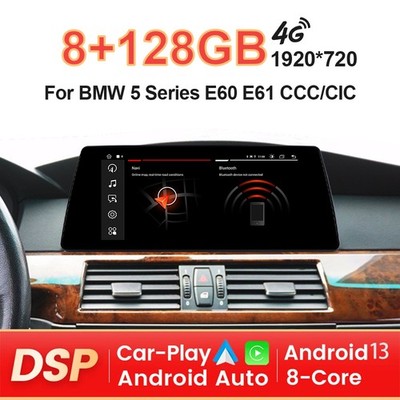 Für BMW 5 Series E60 E61 CCC 10.25'' 128GB Android 13 Autoradio CarPlay GPS Navi