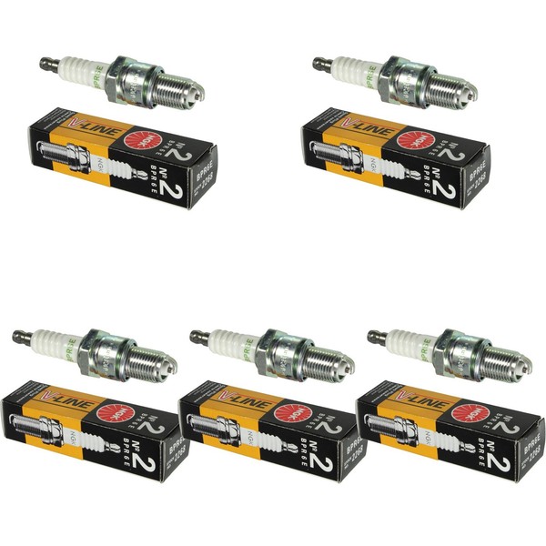 5X Original NGK ZüNdkerze 2268 V-Line 2 Typ BPR6ES ZüNd Kerze-image
