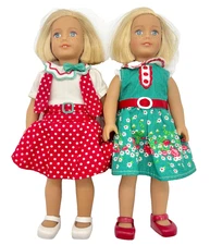 American Girl Kit 6" Mini Doll 2016 Beforever Special Edition Red Reporter Dress