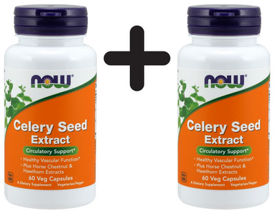 2 x NOW Foods Celery Seed Extract - 60 vcaps (316,58 EUR/kg)