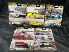 Hot Wheels Fast Wagons Set of 5 Premium Real Riders Metal Sealed 1-5 Car Culture