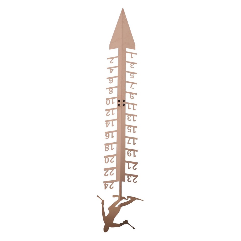 24 Inch Metal Snow Gauge 90cm Accurate Measuring Stick Outdoor Winter ...