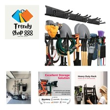 Garage Tool Organizer Wall Mount - 48 inches - Sturdy Storage Rack with Adjus...