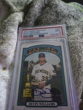 Devin Williams Psa Mint 9 Rookie Auto On 2021 Topps Heritage