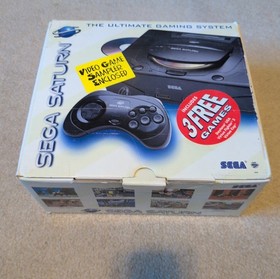 Sega Saturn Console NTSC Bundle MK-80000a Not For Resale 3 Games + Bootleg Sam
