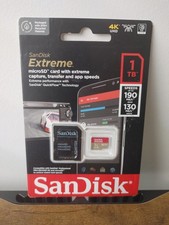 SanDisk Extreme 1TB MicroSD Card UHS-I with Adapter