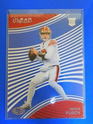 Brock Purdy 2022 Panini Chronicles #CVR-8 Clear Vision Rookies 49ers
