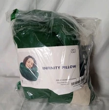Huzi Infinity Pillow Pine Green Travel Pillow NEW