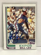 1982 Topps Bill Lee Auto Signed Autograph  Red Sox Expos Savannah Bananas