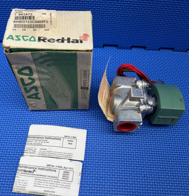 ASCO 8040G123C0400F3 2 Way Direct Acting Automatic Gas Shut Off Valve