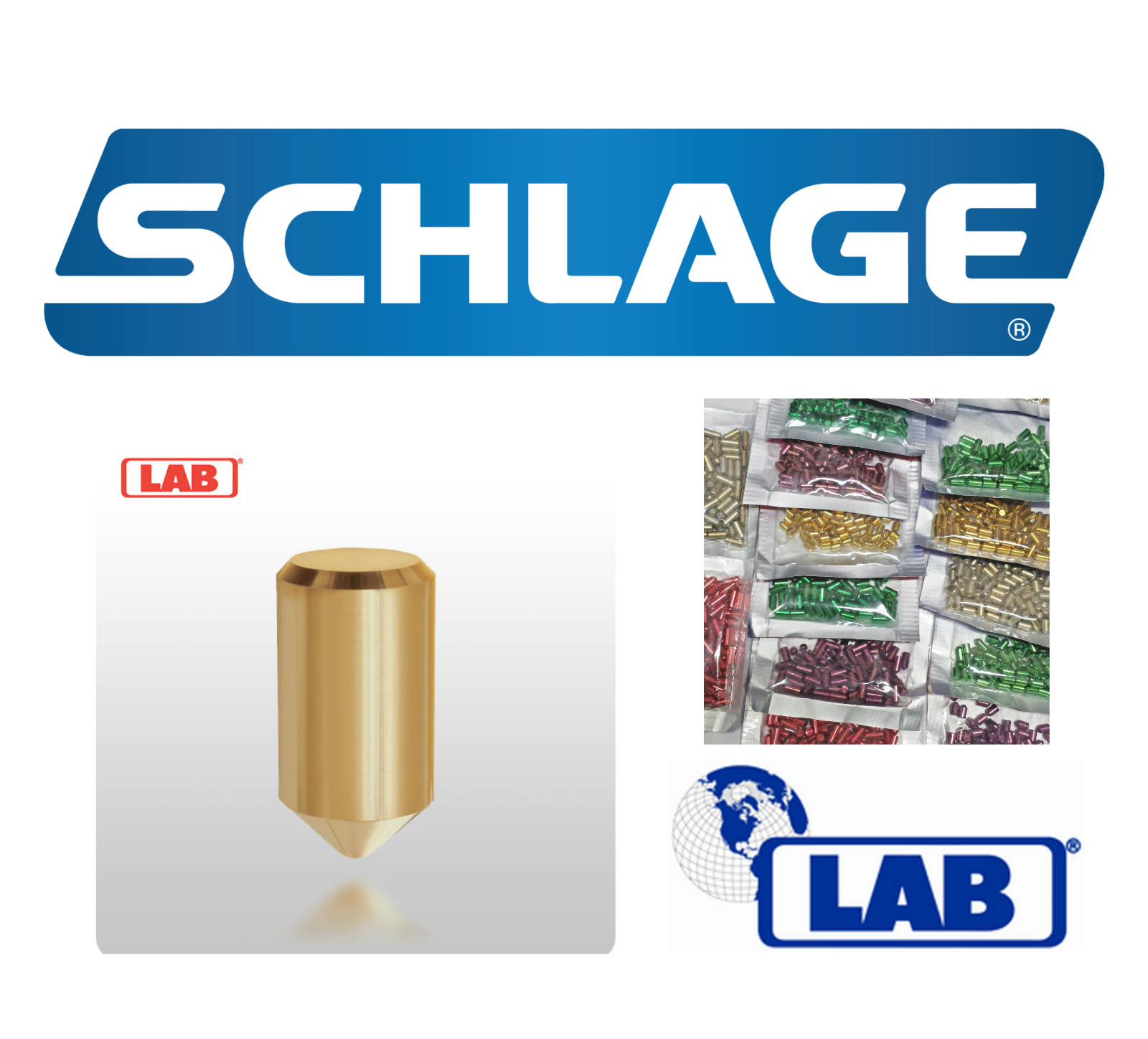 LAB Pin Lock Rekey Kit Kwikset, Schlage, Locksport, Tumblers Top Pins & Springs