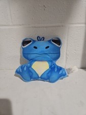 Goffa Blue Plush Frog 5  Flat Frog Stuffed Animal