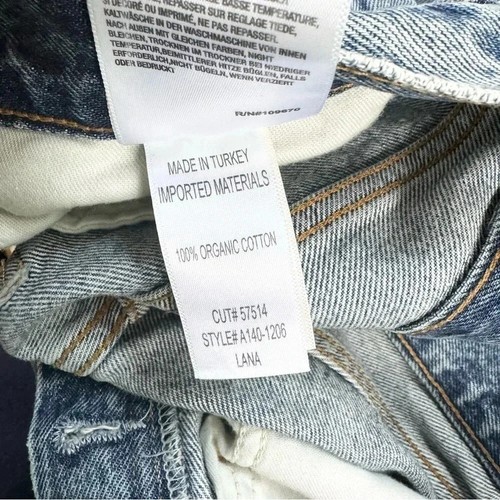 NWT AGOLDE Lana Straight Leg Jeans Denim High Rise Rips in Backdrop Sz 25 - Picture 10 of 15