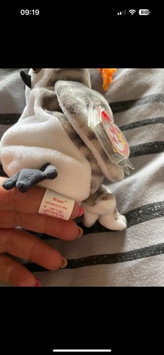 Ty Beanie Babies Wiser The Owl 1999, nuovo con etichette - Foto 3 di 4