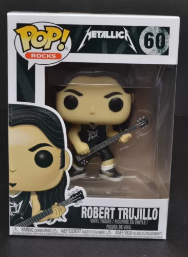 Funko Pop 'Rocks' METALLICA ROBERT TRUJILLO Figure #60 New NRFB Vaulted Retired