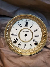 Restored Antique Seth Thomas Clock Dial and Bezel Refurbished