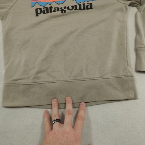 Patagonia Boys Youth Sweatshirt Small Pullover Logo Fleece Outdoor Flaws - Picture 10 of 12
