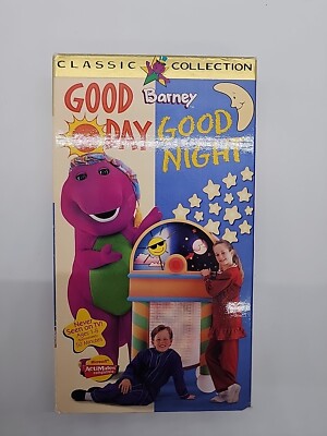 Barney -Good Day Good Night VHS, 1997 Rare Never Seen On TV Kids Ages 1-8 Fun
