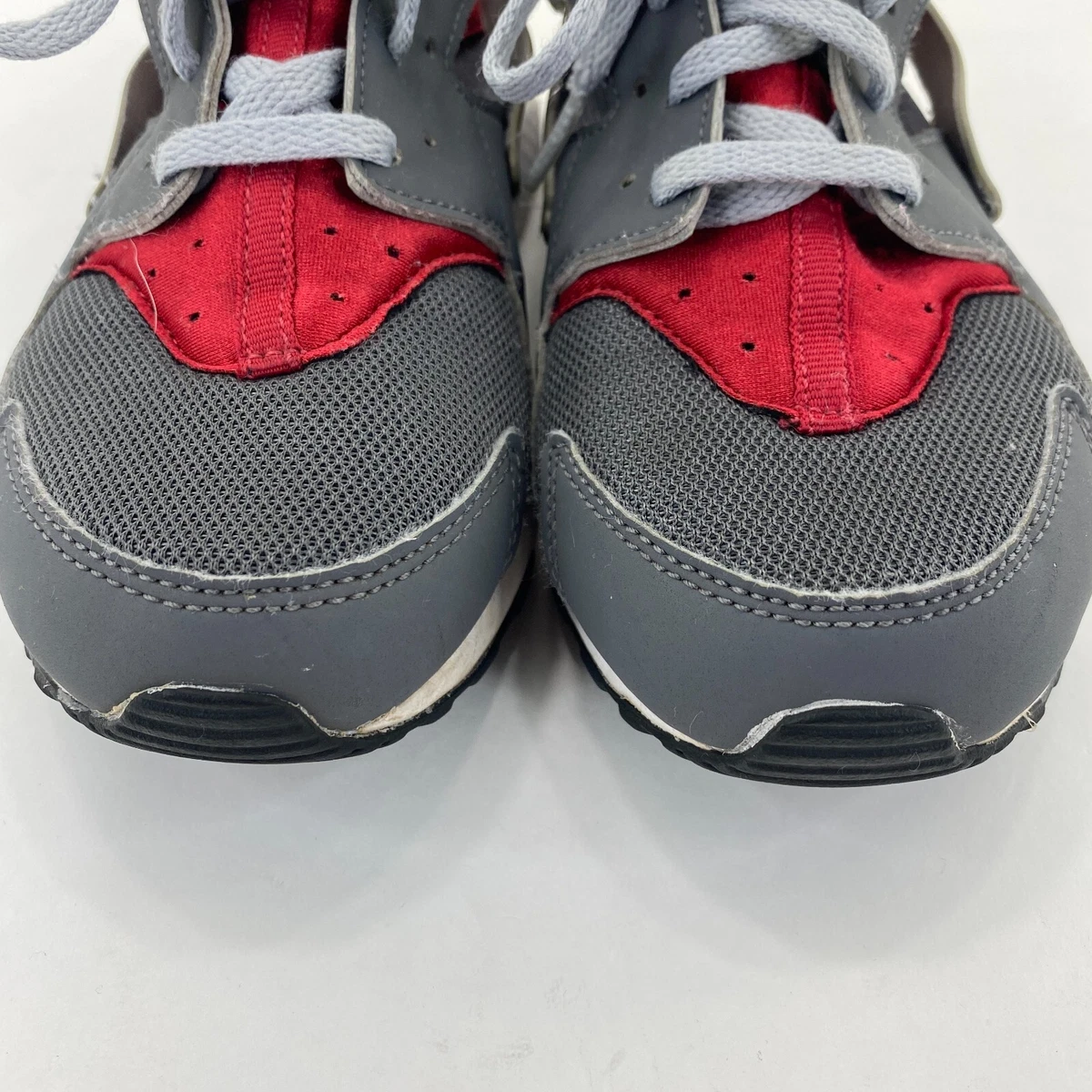NIKE Huarache Run GS Grade School Size 6.5 Kids White Red Grey