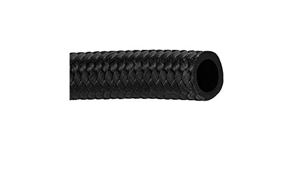 (150 pies) Manguera de revestimiento CPE NEGRA AN6 de alto rendimiento con doble capa, SS + cubierta de nailon Foto 2 de 3
